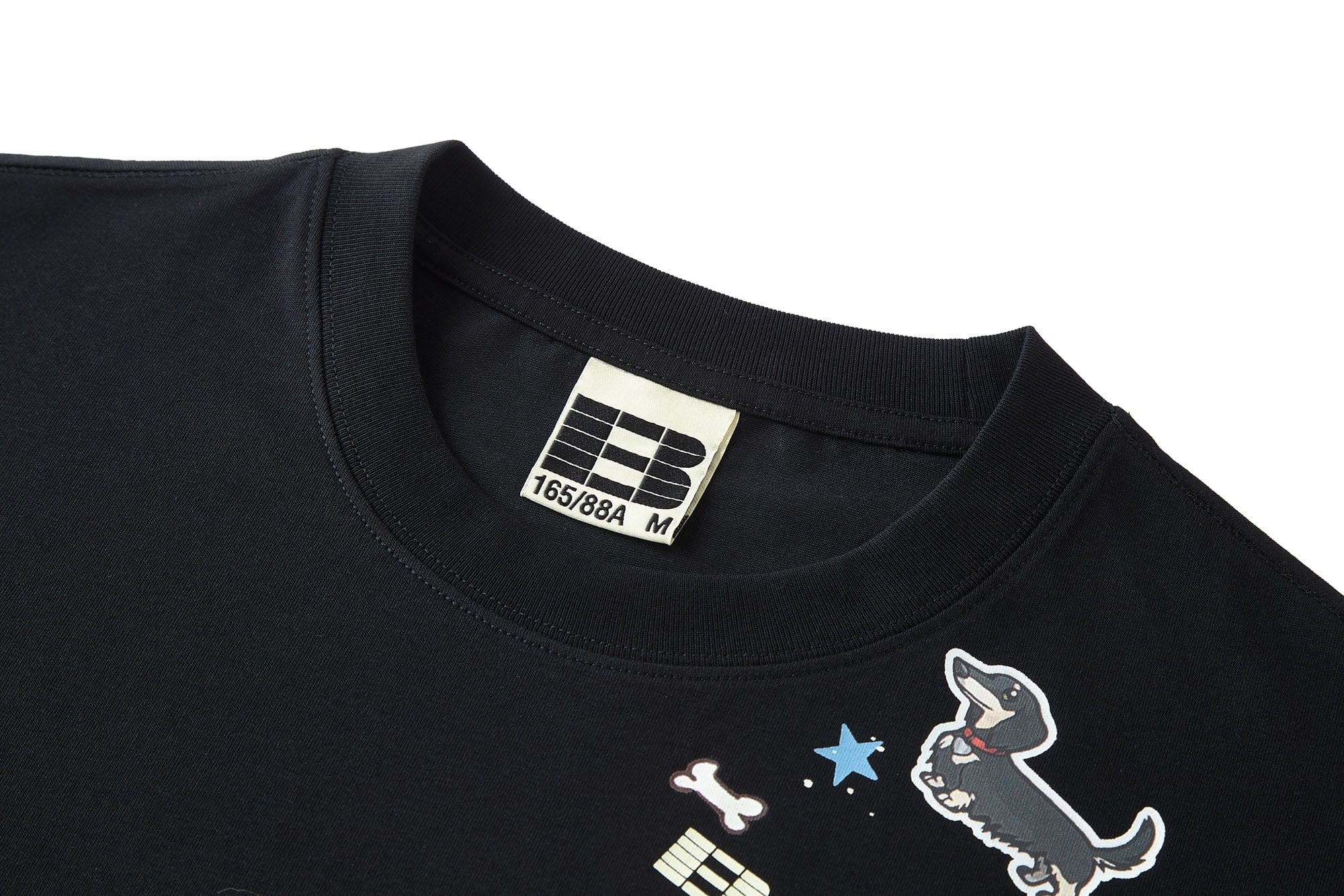 BONELESS Dachshund Patch Sorona T-Shirt-T Shirt-S-Black-Free Shipping Leatheretro