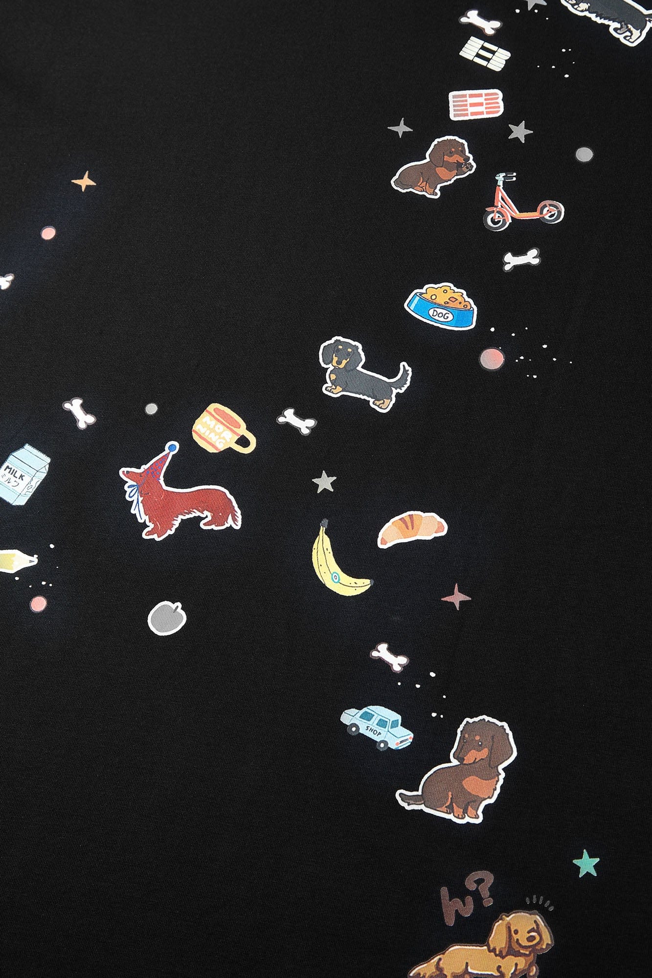 BONELESS Dachshund Patch Sorona T-Shirt-T Shirt-S-Black-Free Shipping Leatheretro