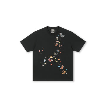 BONELESS Dachshund Patch Sorona T-Shirt-T Shirt-S-Black-Free Shipping Leatheretro