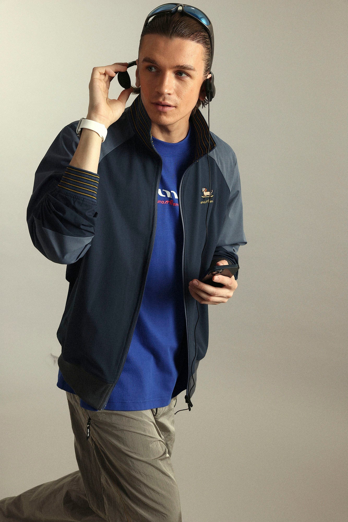 UMAMIISM Contrast Raglan Waterproof Track Jacket-Jacket-XS-White A-Free Shipping Leatheretro