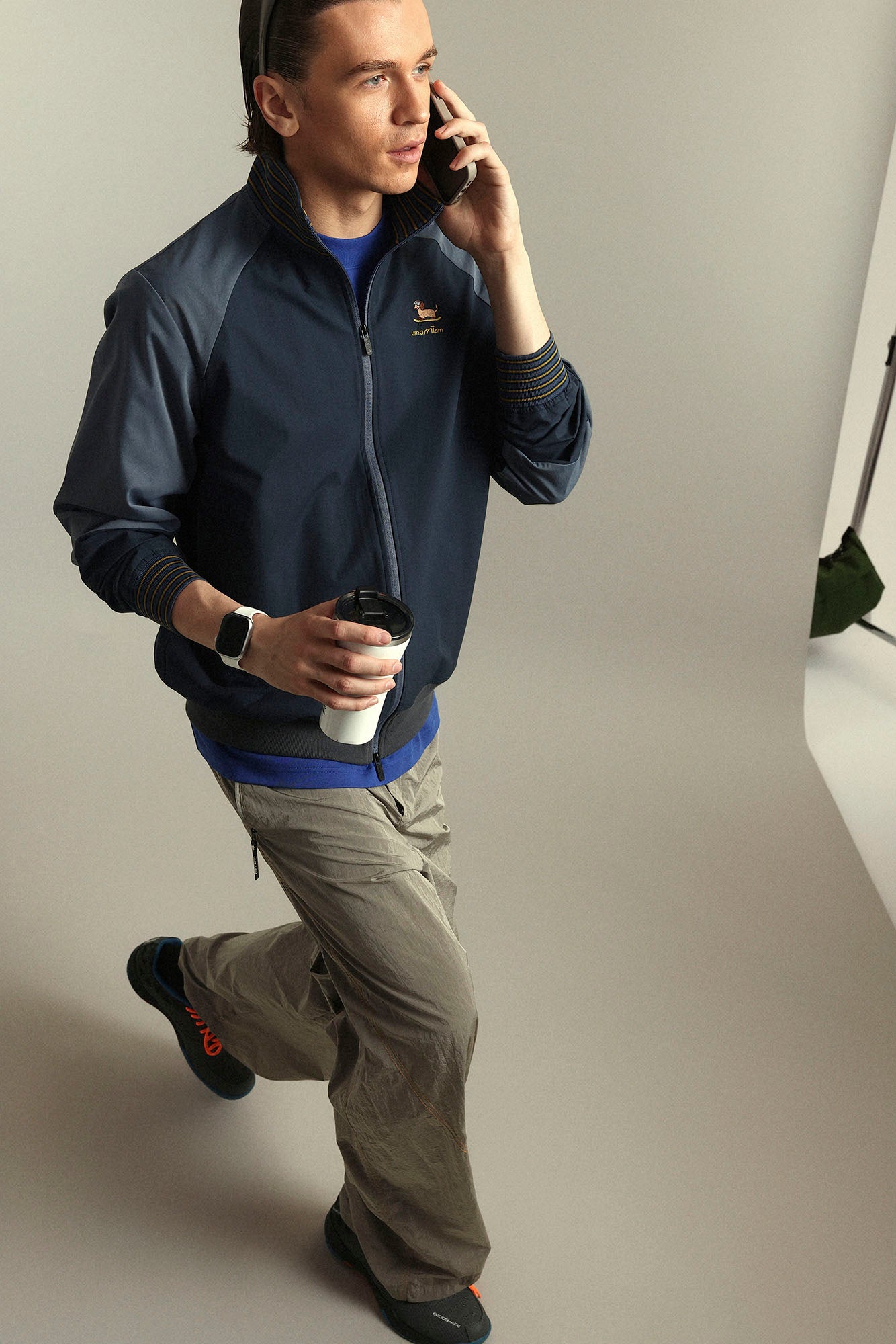 UMAMIISM Contrast Raglan Waterproof Track Jacket-Jacket-XS-White A-Free Shipping Leatheretro