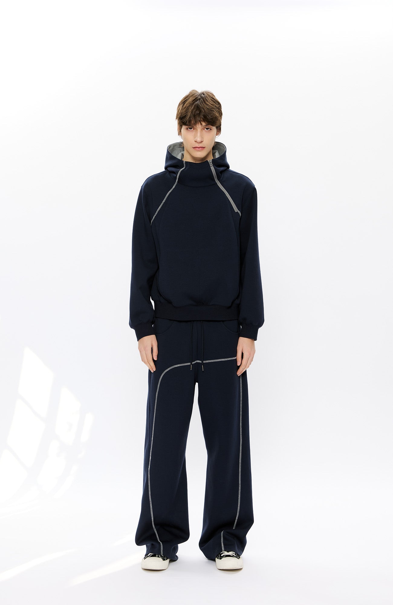 KREATE Contrast Stitch Sweatpants-Jeans-S-Free Shipping Leatheretro