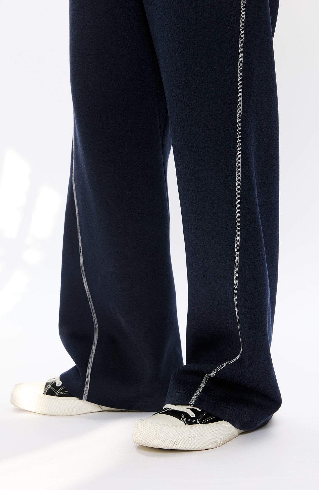 KREATE Contrast Stitch Sweatpants-Jeans-S-Free Shipping Leatheretro