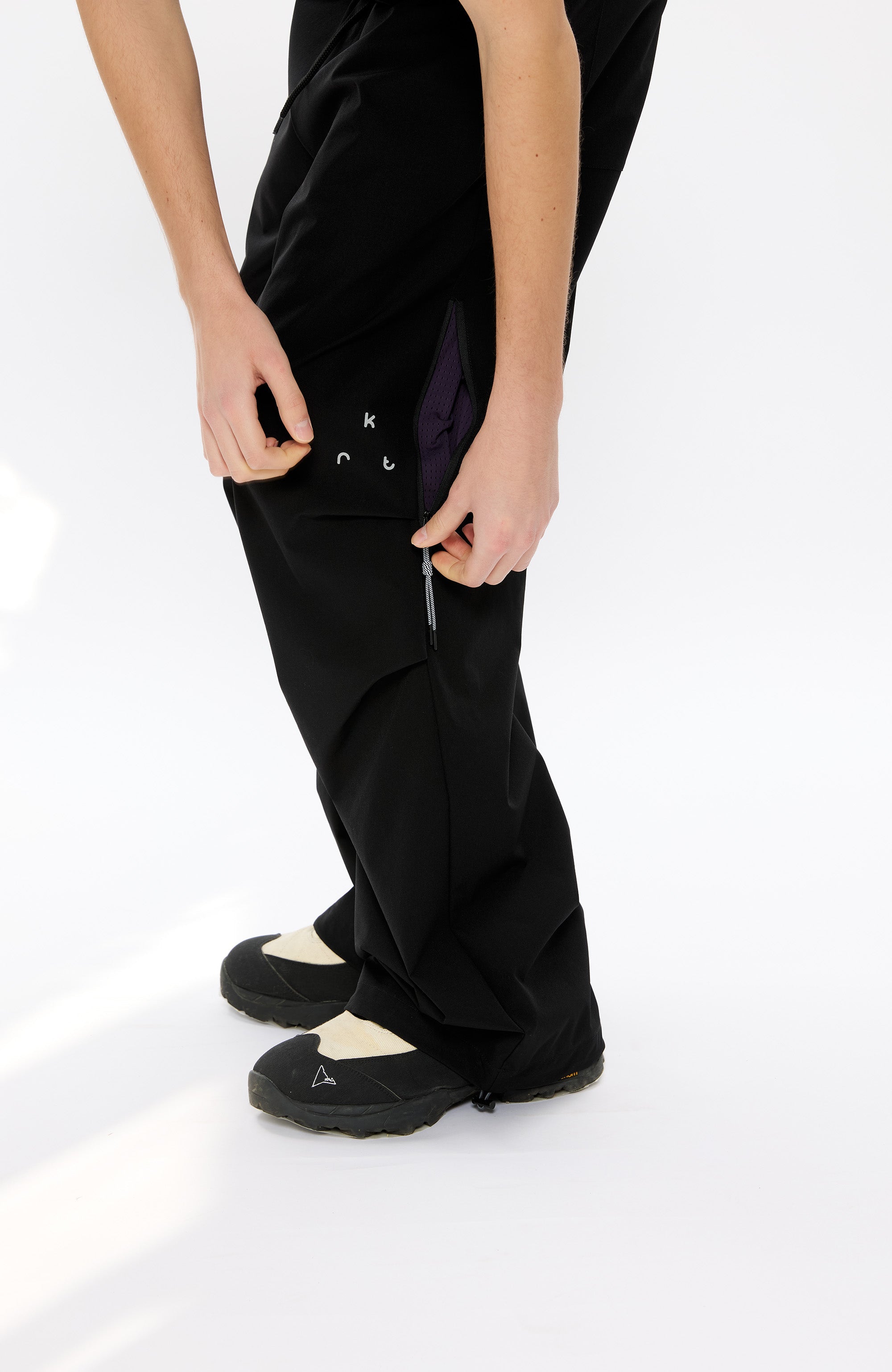 KREATE Parachute Cargo Pants-Jeans-S-Black-Free Shipping Leatheretro
