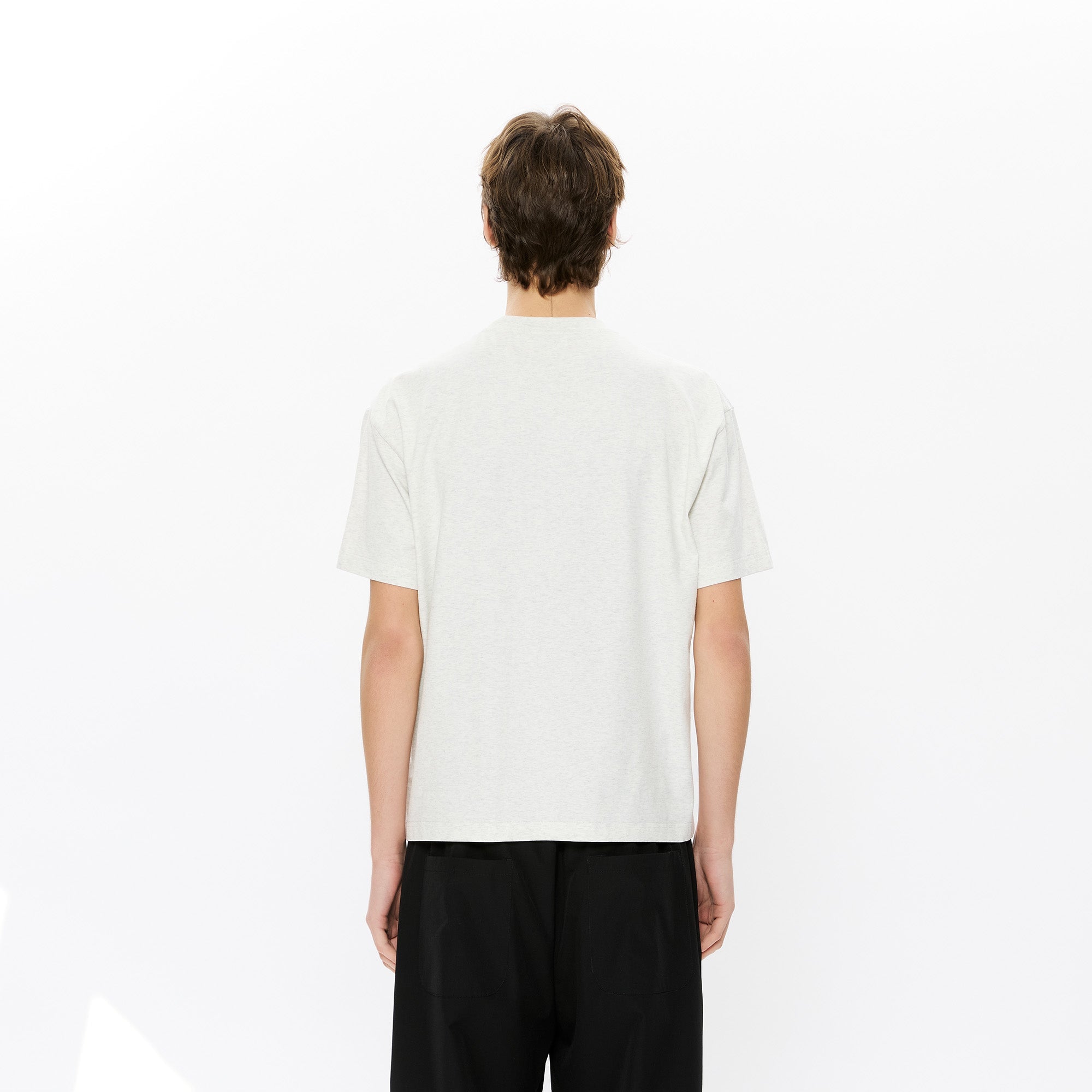 KREATE Contrast Saddle-Stitch Knit Tee-T Shirt-S-Black-Free Shipping Leatheretro