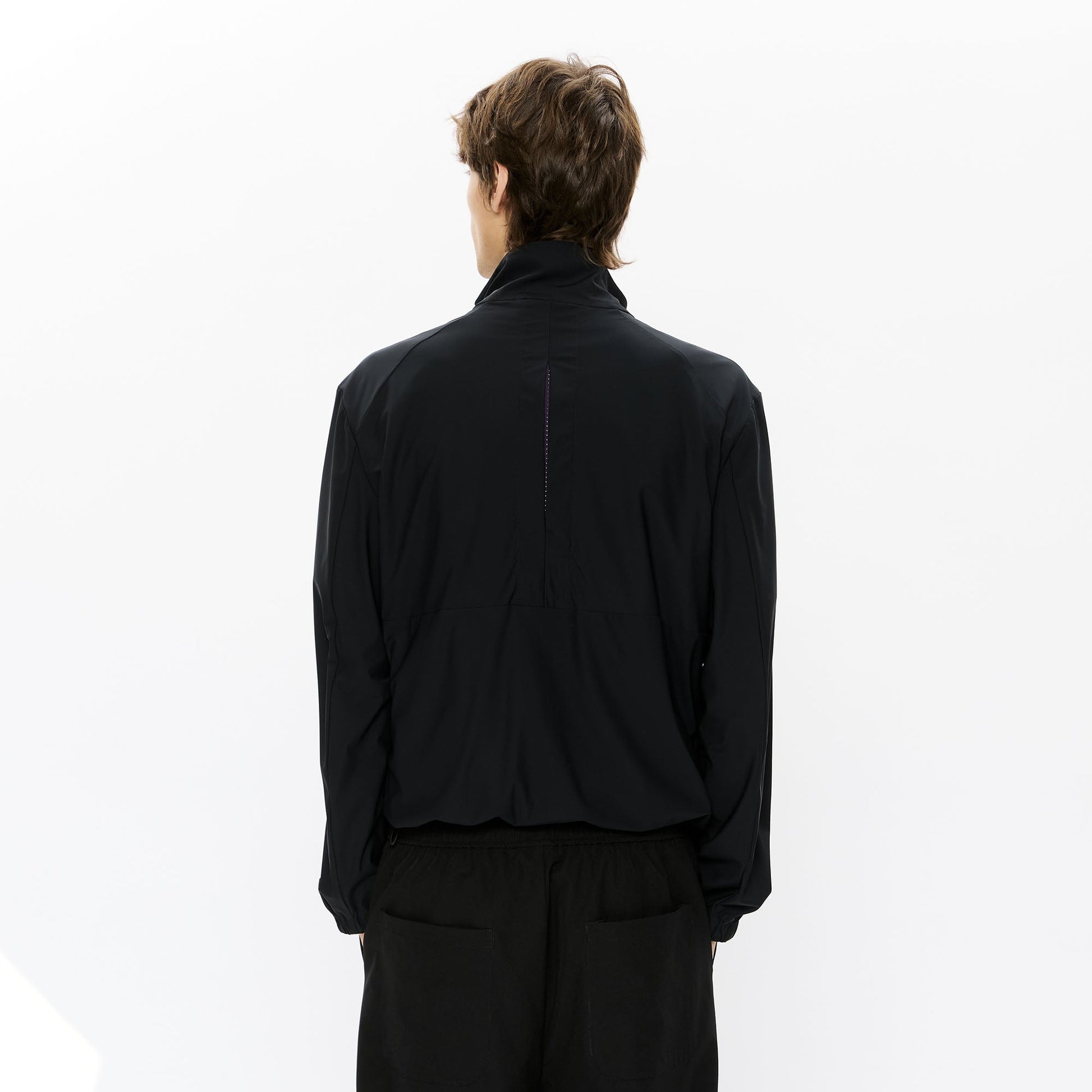 KREATE Asymmetrical Double-Zip High-Neck Hooded Jacket-Jacket-S-Black-Free Shipping Leatheretro