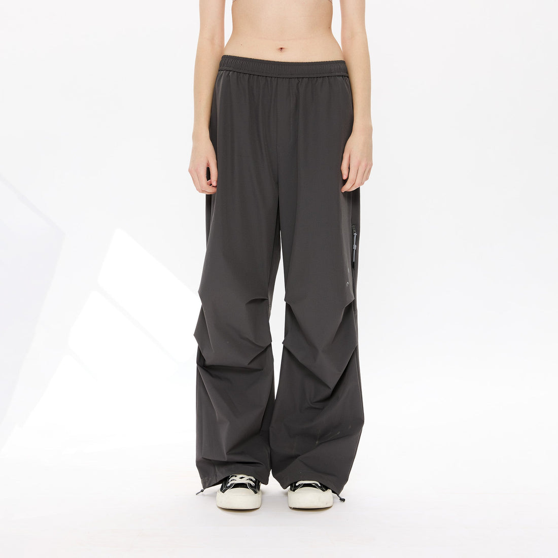 KREATE Parachute Cargo Pants-Jeans-S-Black-Free Shipping Leatheretro