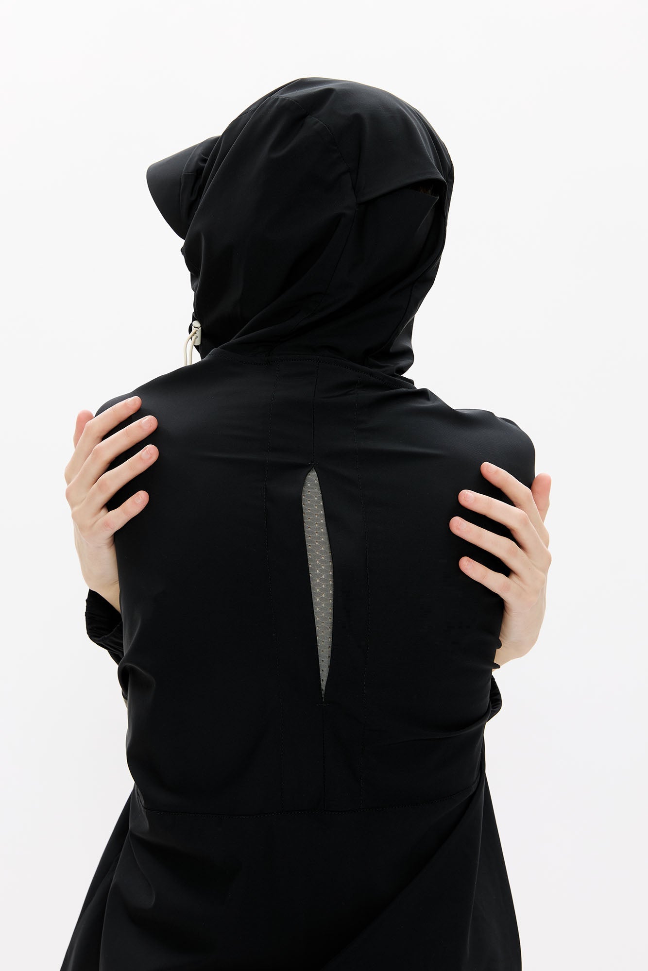 KREATE Asymmetrical-Zip Outdoor Hooded Jacket-Jacket-S-White-Free Shipping Leatheretro
