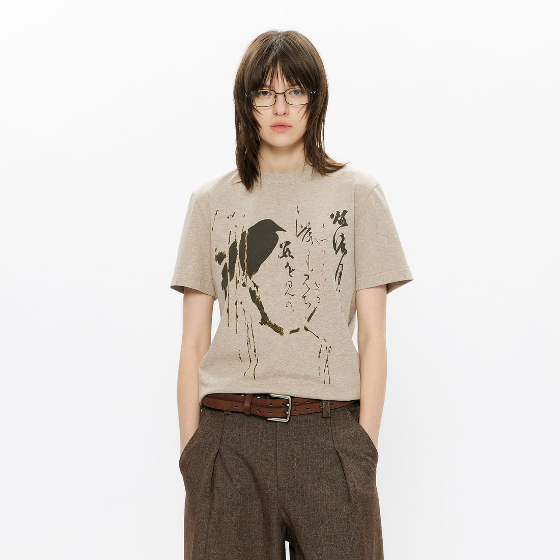 KREATE Brushstroke Graphic Sorona Quick-Dry Tee-Half shirt-S-Black-Free Shipping Leatheretro