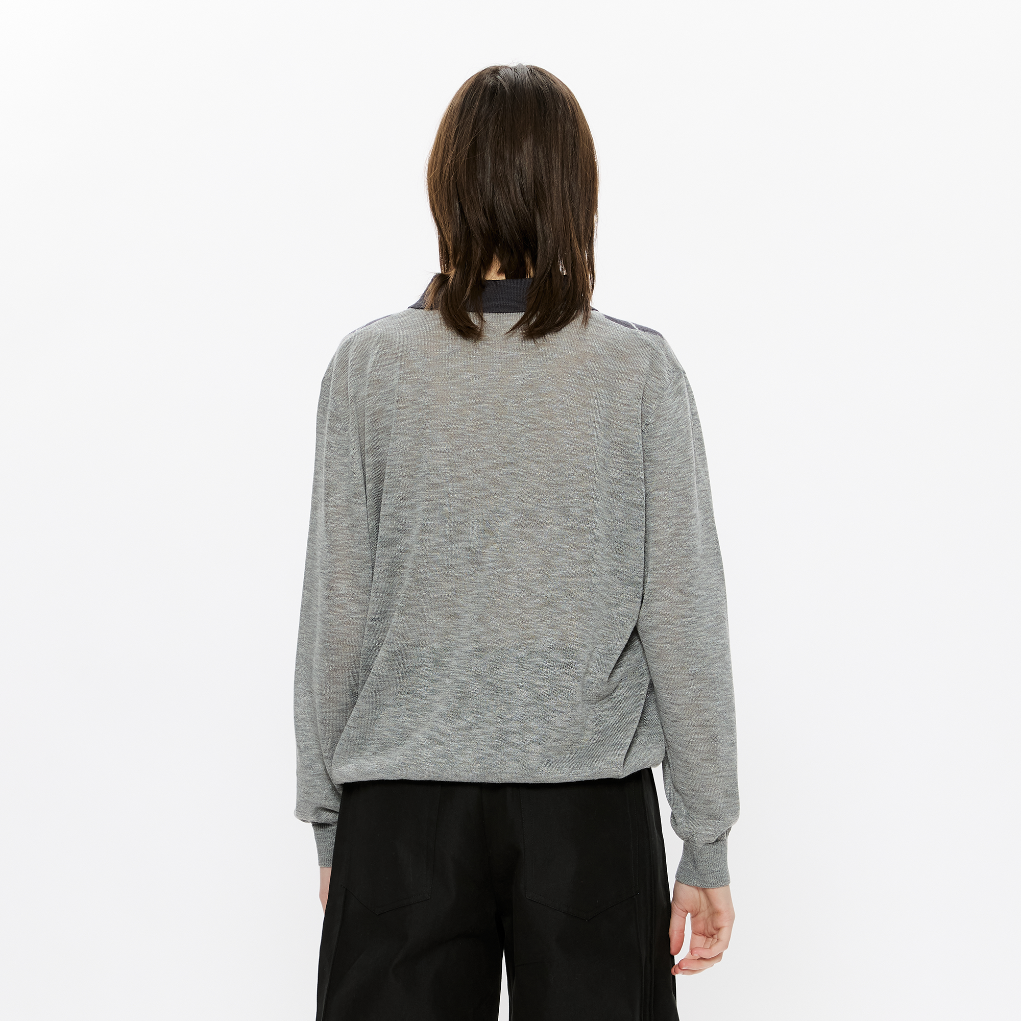 KREATE Retro Argyle Polo Sweater-Sweater-S (Preorder)-Grey-Free Shipping Leatheretro