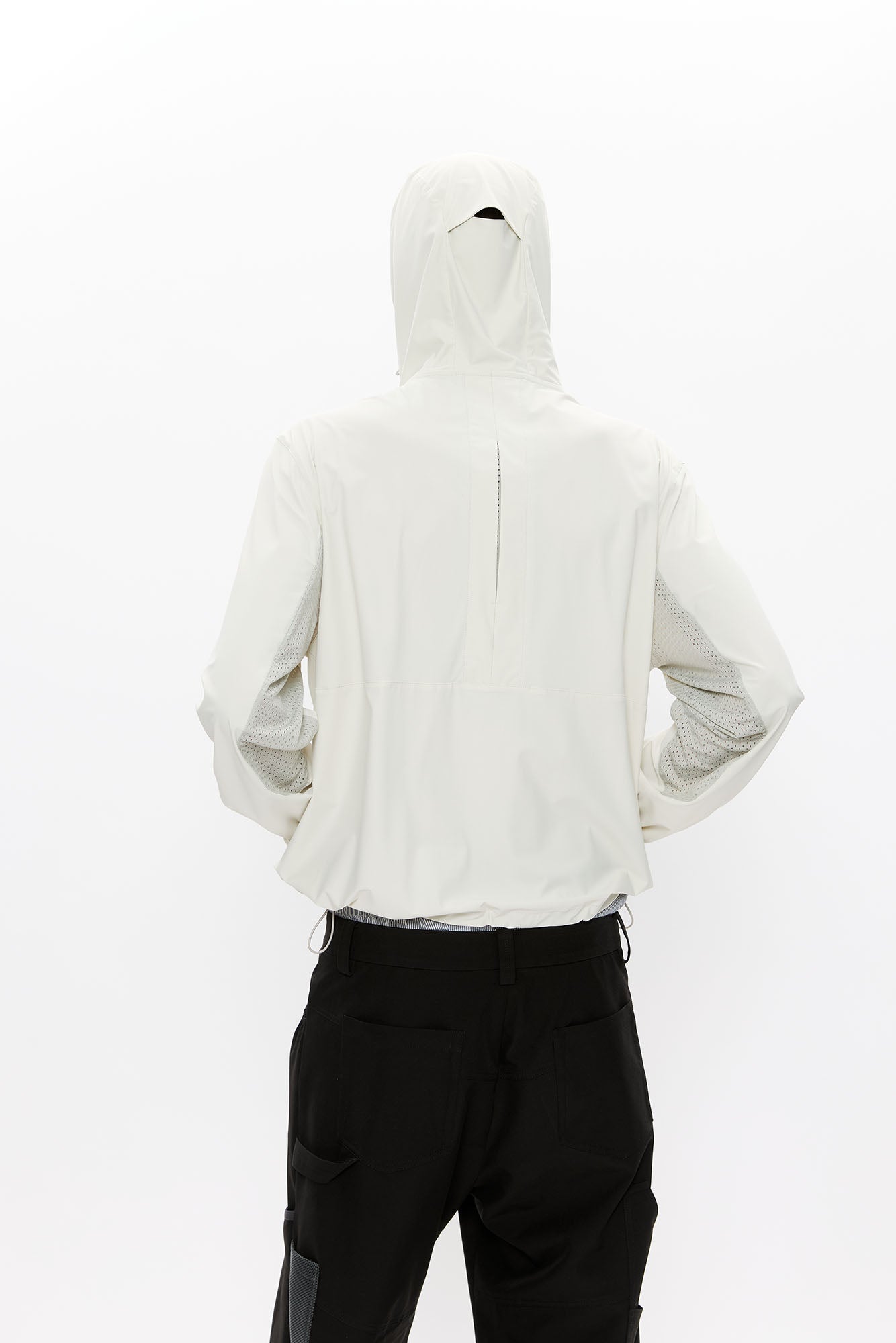 KREATE Asymmetrical-Zip Outdoor Hooded Jacket-Jacket-S-White-Free Shipping Leatheretro