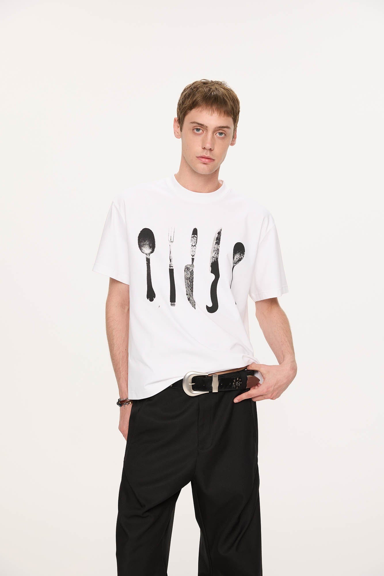 KREATE Cutlery Graphics Sorona T-Shirt-T Shirt-S-Black-Free Shipping Leatheretro