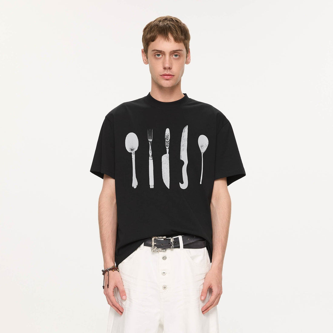 KREATE Cutlery Graphics Sorona T-Shirt-T Shirt-S-Black-Free Shipping Leatheretro