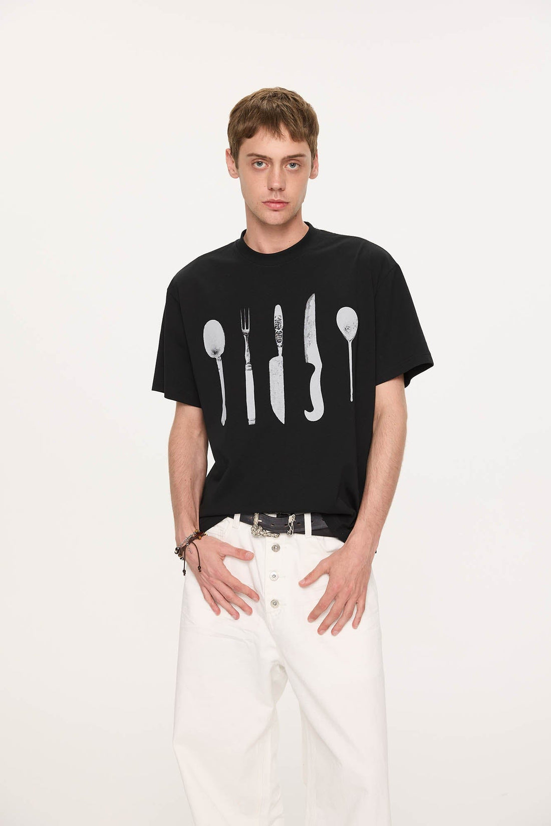 KREATE Cutlery Graphics Sorona T-Shirt-T Shirt-S-Black-Free Shipping Leatheretro