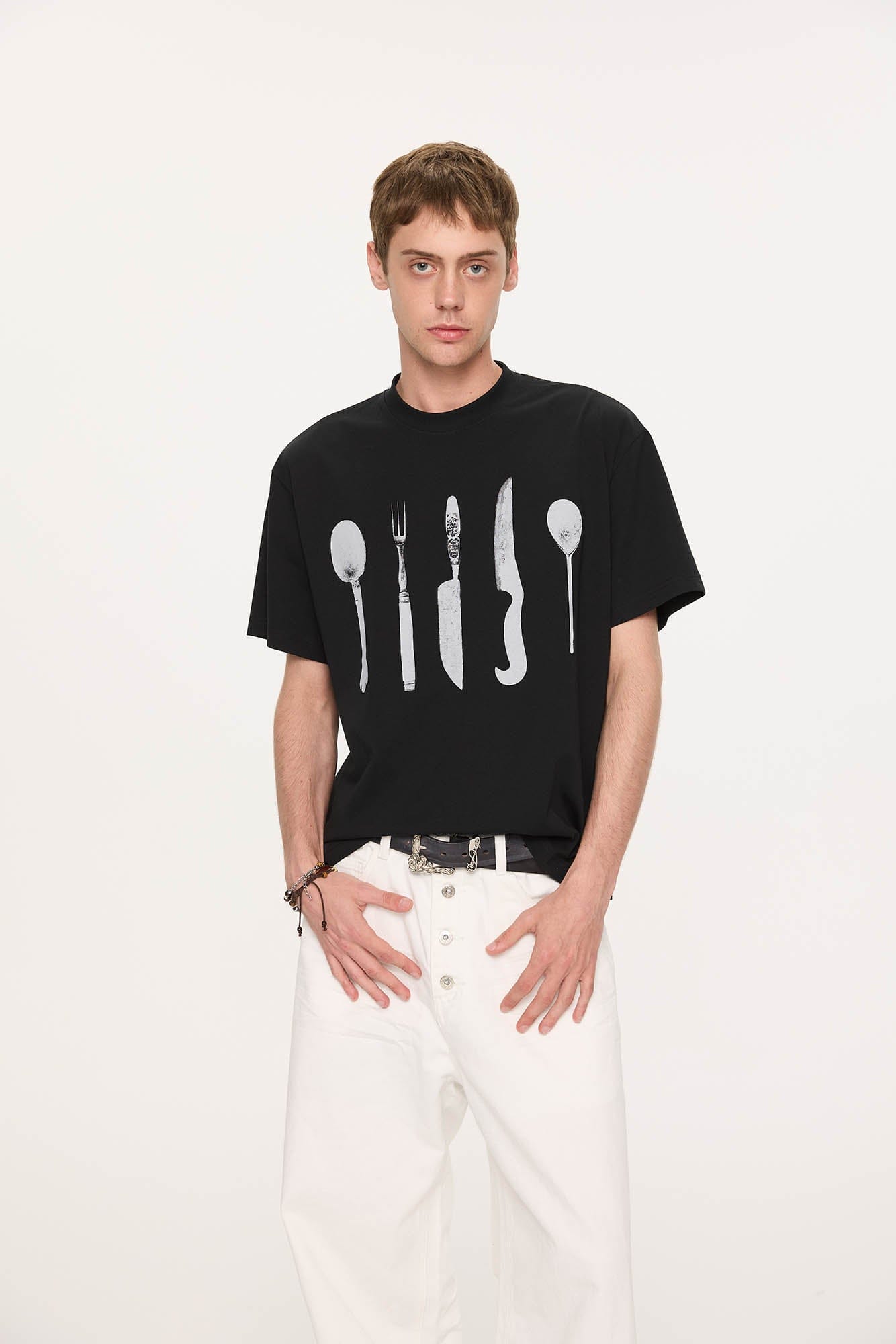 KREATE Cutlery Graphics Sorona T-Shirt-T Shirt-S-Black-Free Shipping Leatheretro