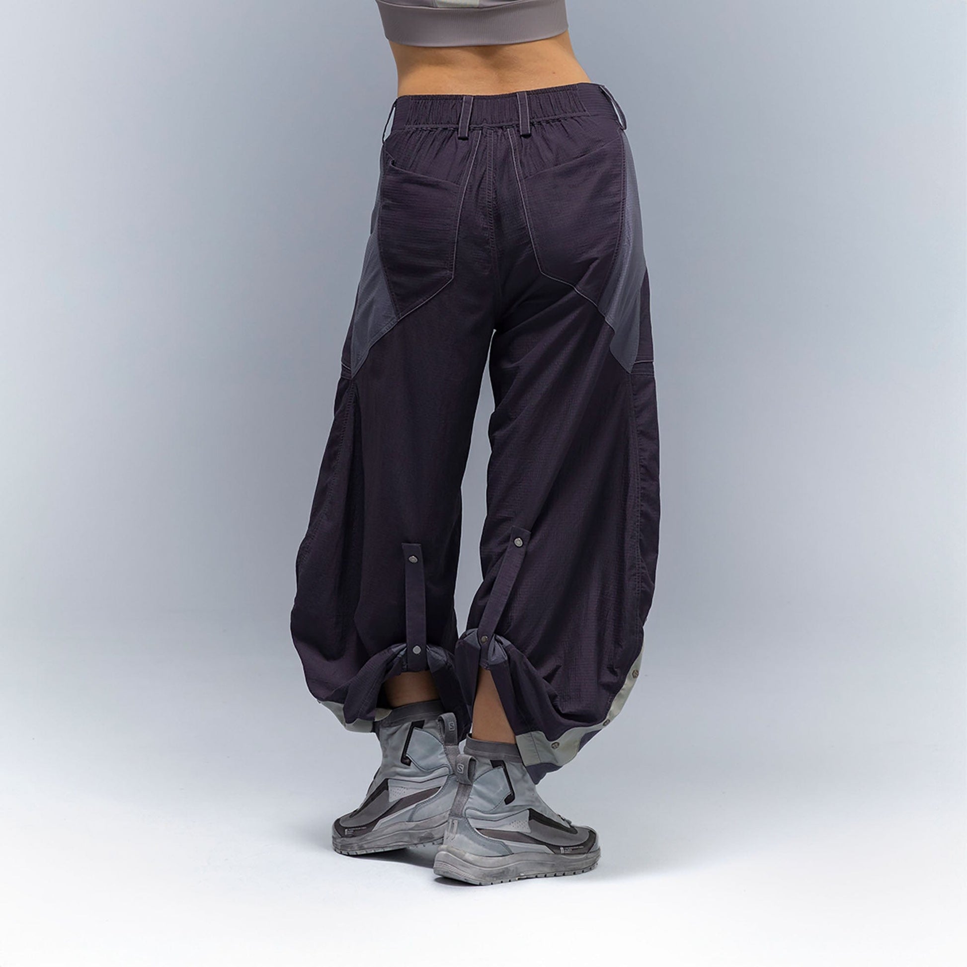 XIPHEVIL Deconstructed Contrast Panel Utility Curved Pants-Pants-XS-Free Shipping Leatheretro