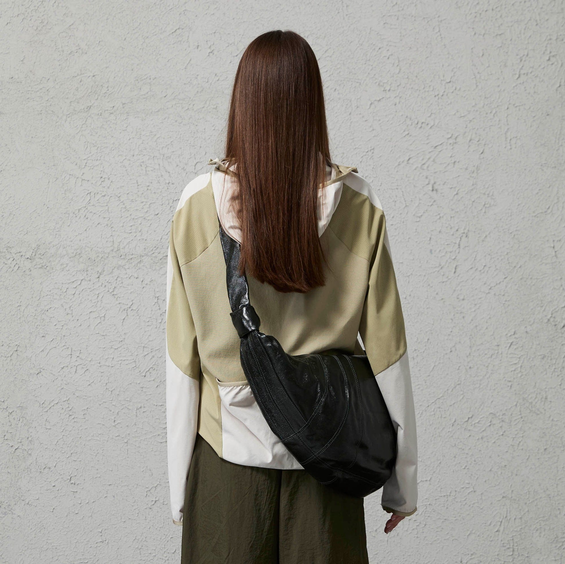 ORGANIC EMOTION Contrast Spliced Hooded Sorona Pullover Jacket-Jacket-S-Navy-Free Shipping Leatheretro