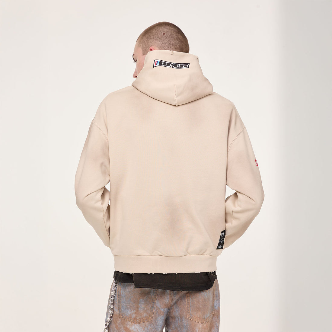 EGOFETCH Distressed Racing Anime Graphic Hoodie-Hoodie-S-Free Shipping Leatheretro