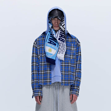SAVAGEGROWTHWORLD No.5 Plaid Shirt-Shirt-S-Free Shipping Leatheretro