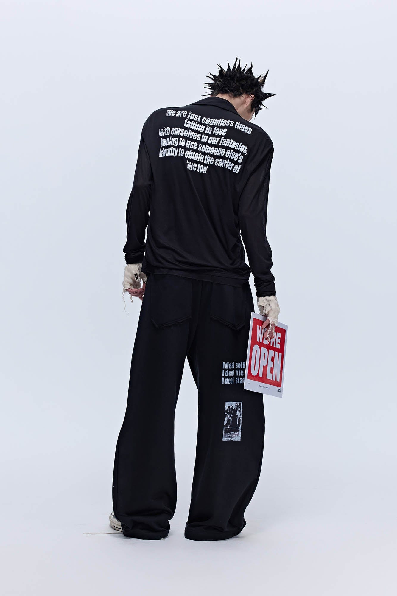 SAVAGEGROWTHWORLD Slogan Curved Drawstring Sweatpants-Pants-S-Black-Free Shipping Leatheretro
