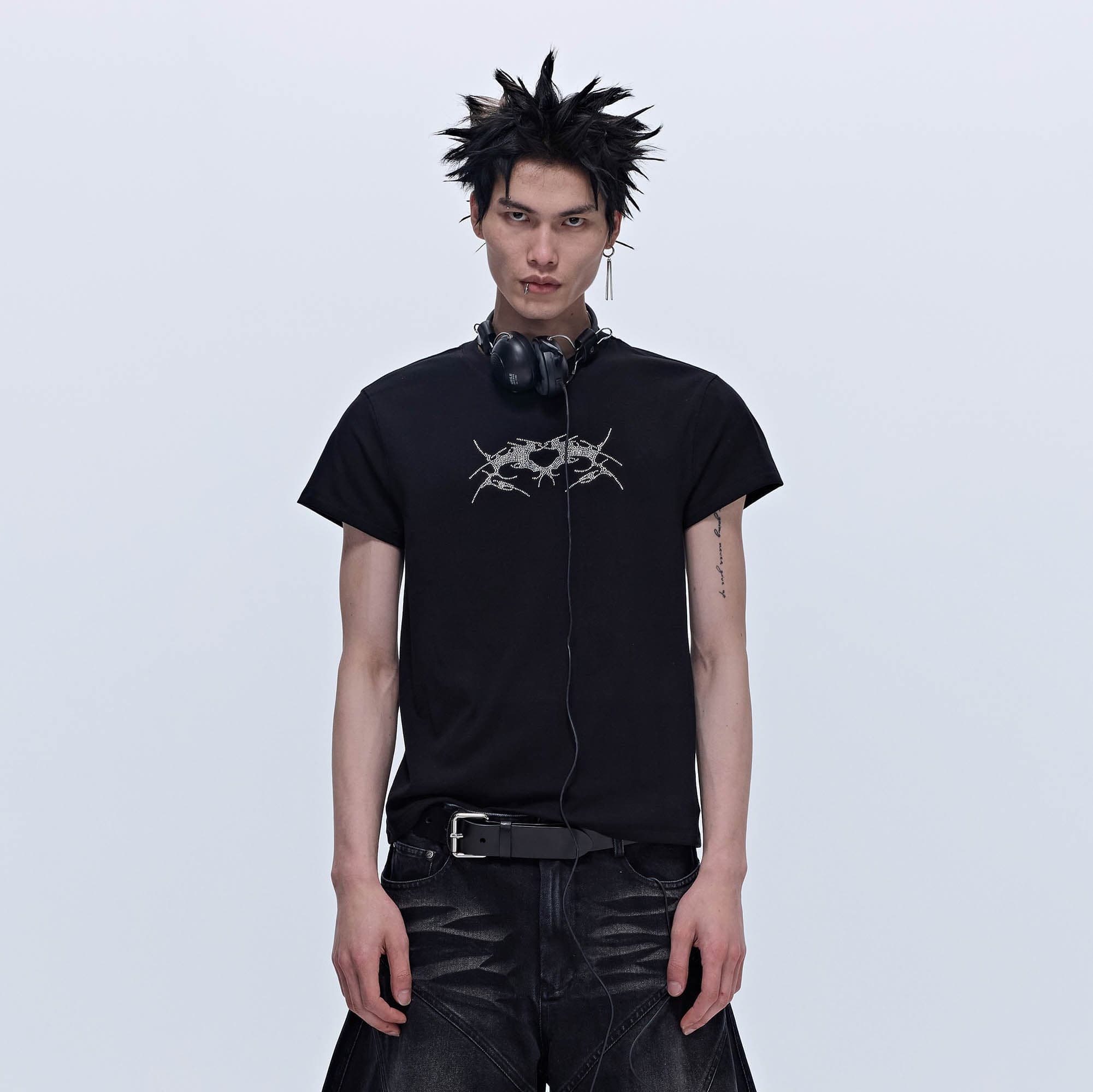 SAVAGEGROWTHWORLD Diamond Thorned Wings T-Shirt-T Shirt-S-Free Shipping Leatheretro