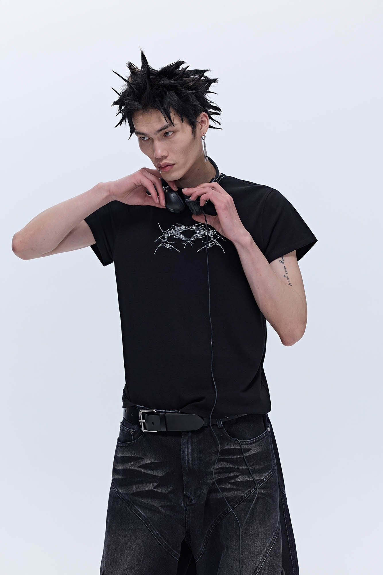 SAVAGEGROWTHWORLD Diamond Thorned Wings T-Shirt-T Shirt-S-Free Shipping Leatheretro