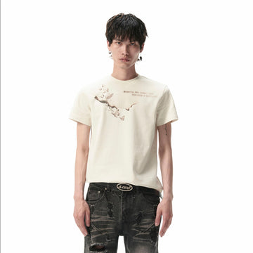 SAVAGEGROWTHWORLD Burnt Butterfly Graphic T-Shirt-T Shirt-S-Free Shipping Leatheretro