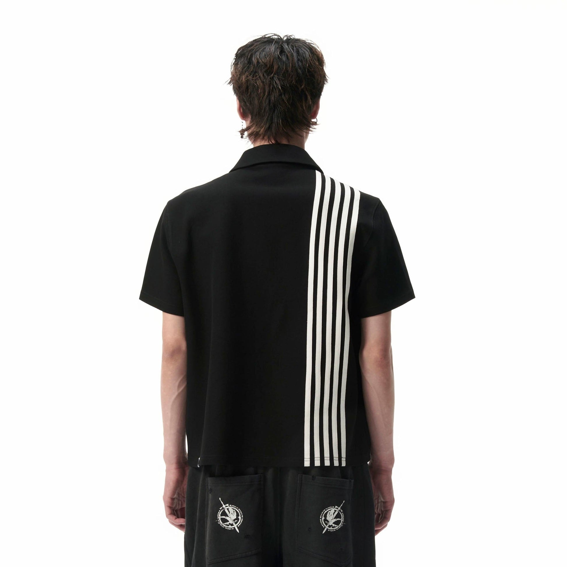 SAVAGEGROWTHWORLD No Wasted Potential Stripe-Back Polo T-Shirt-T Shirt-S-Free Shipping Leatheretro