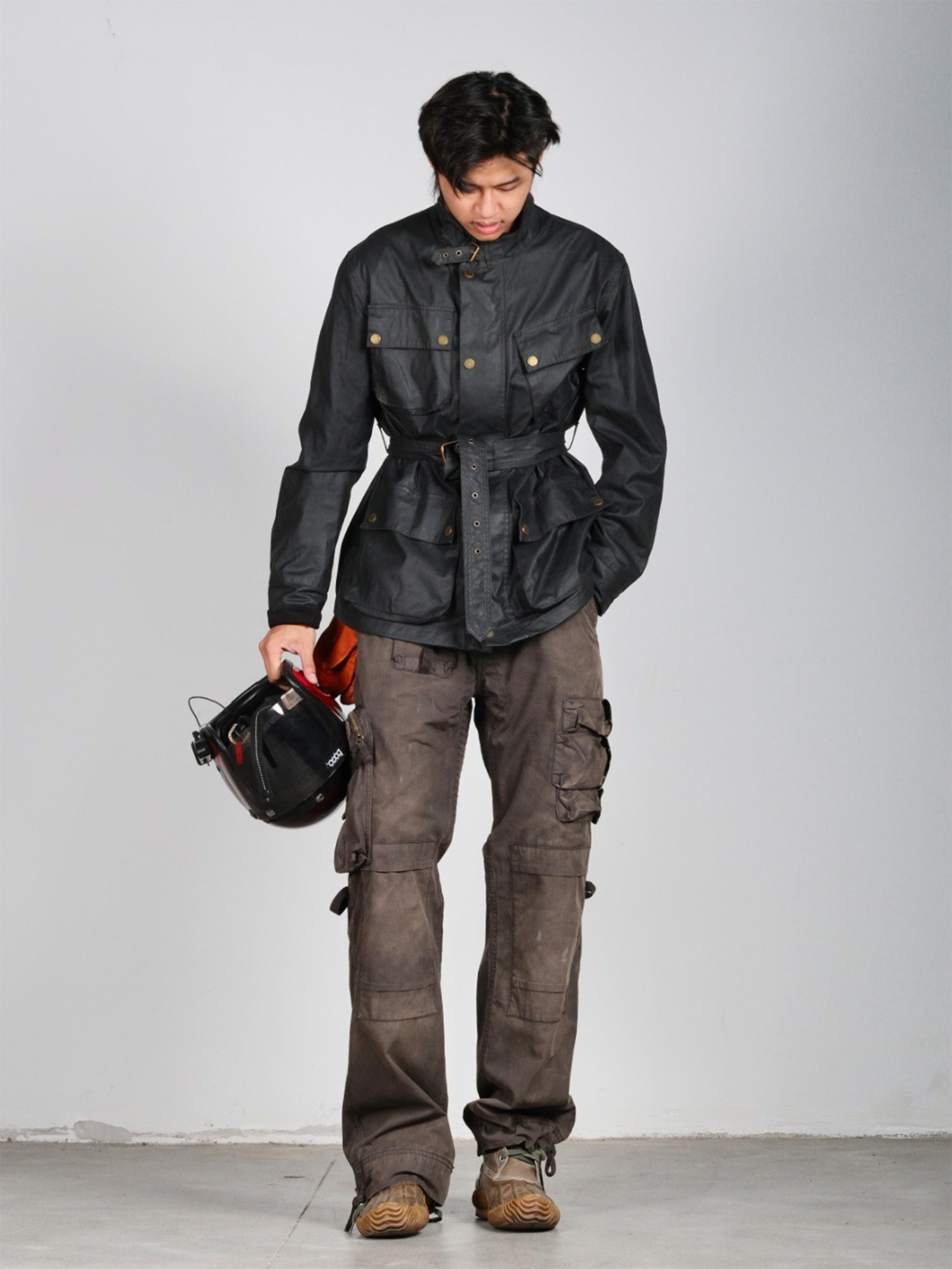 NEIGBORL Multi-Pocket Paratrooper Cargo Pants-Pants-S-Free Shipping Leatheretro