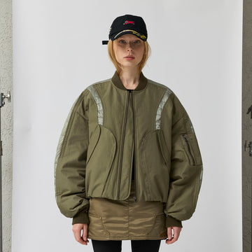 ORGANIC EMOTION Waterproof MA-1 Down Bomber Jacket-Jacket-S-Free Shipping Leatheretro