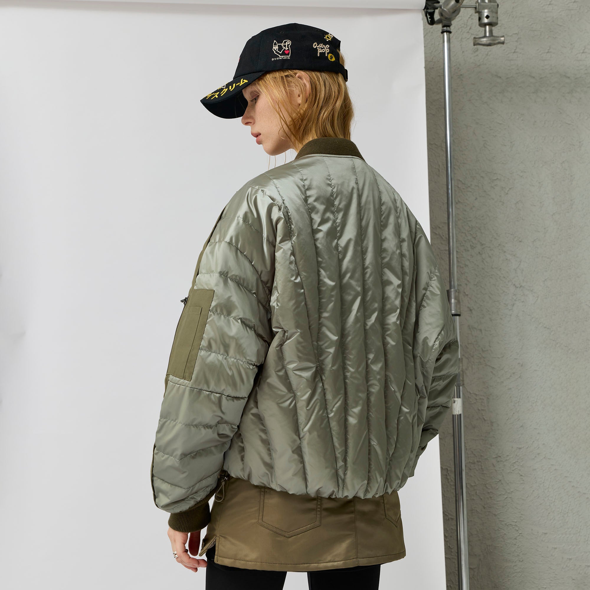 ORGANIC EMOTION Waterproof MA-1 Down Bomber Jacket-Jacket-S-Free Shipping Leatheretro