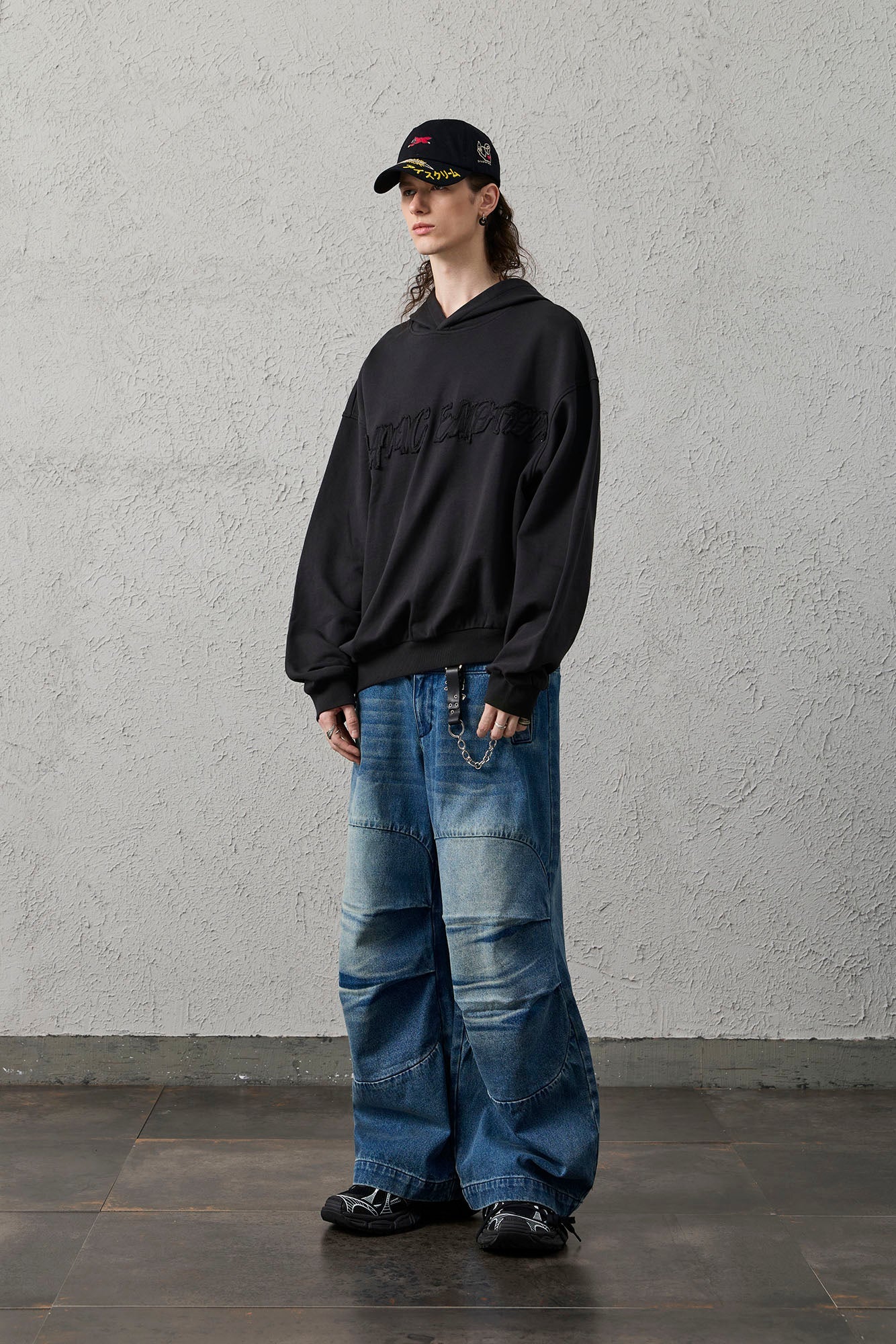 ORGANIC EMOTION Faded Wash Padded-Knee Jeans-Jeans-S-Free Shipping Leatheretro