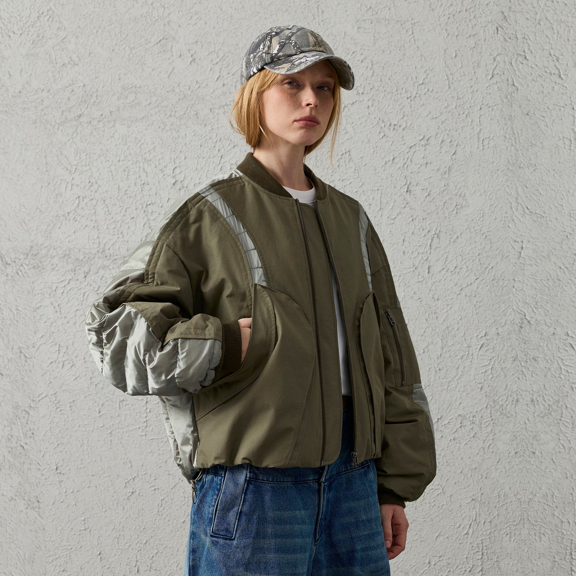 ORGANIC EMOTION Waterproof MA-1 Down Bomber Jacket-Jacket-S-Free Shipping Leatheretro