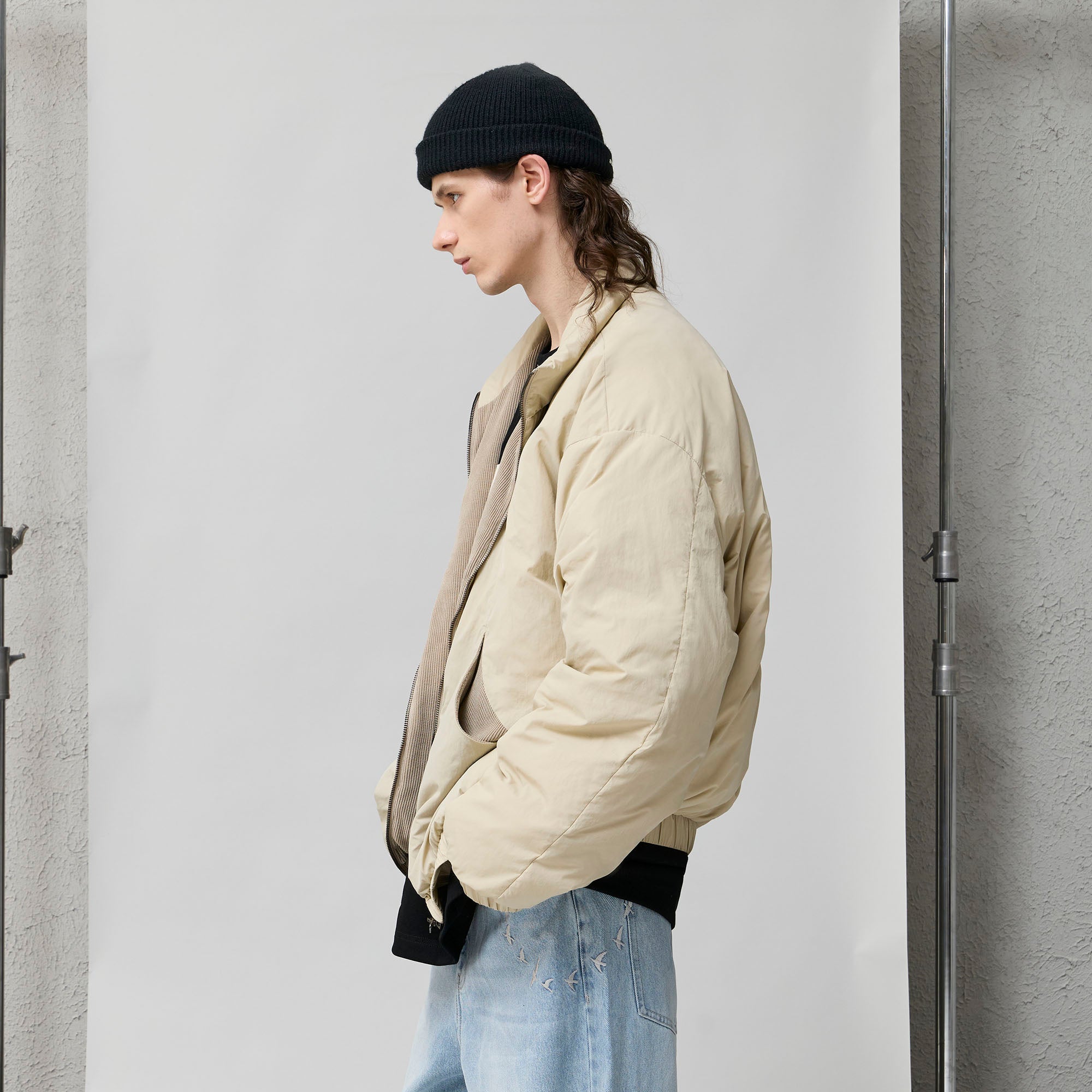 ORGANIC EMOTION Reversible Water Repellent Down Jacket-Jacket-S-Free Shipping Leatheretro