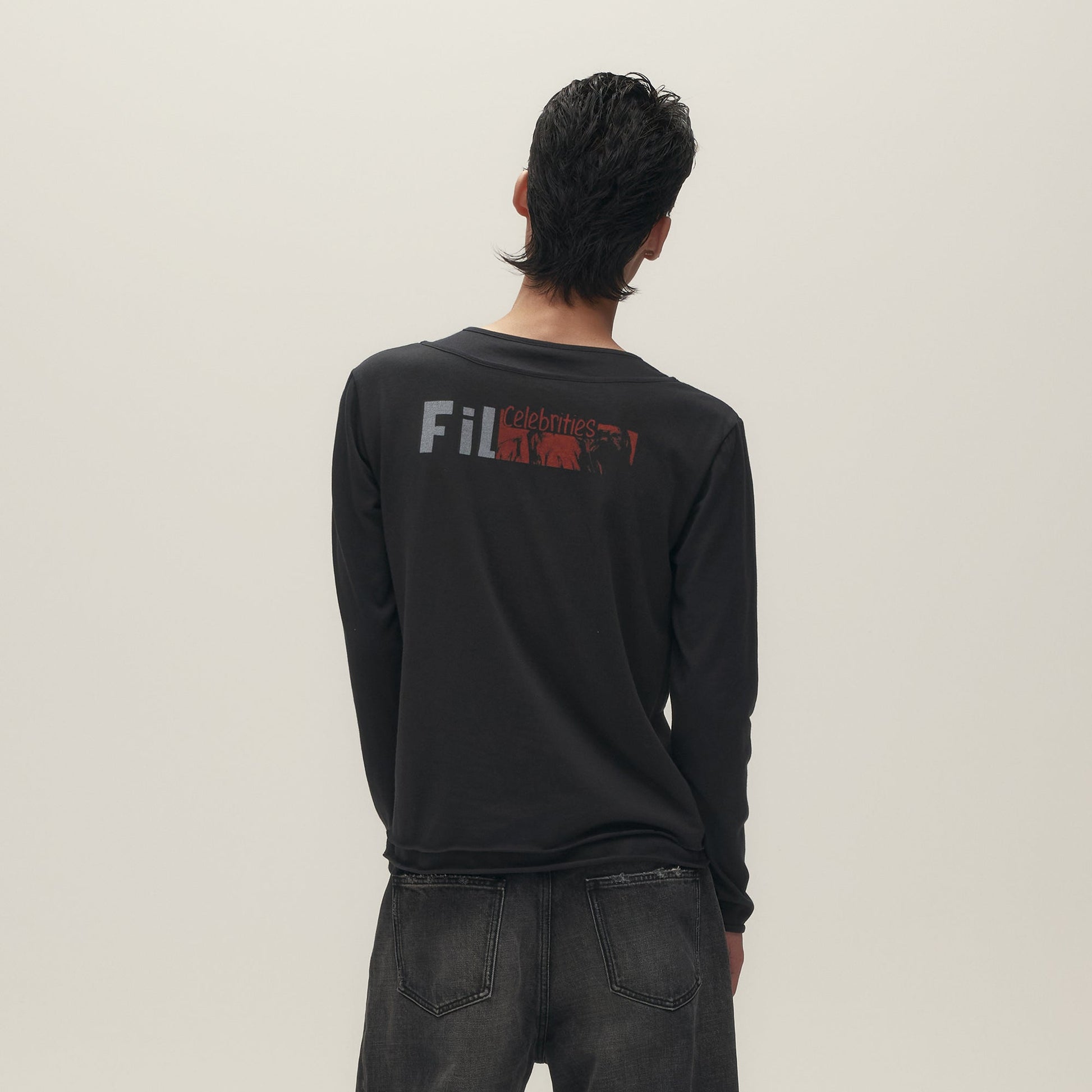 SAVAGEGROWTHWORLD Graphic Double-Layer Neckline Long-Sleeve Tee-L/S Tee-S-Free Shipping Leatheretro