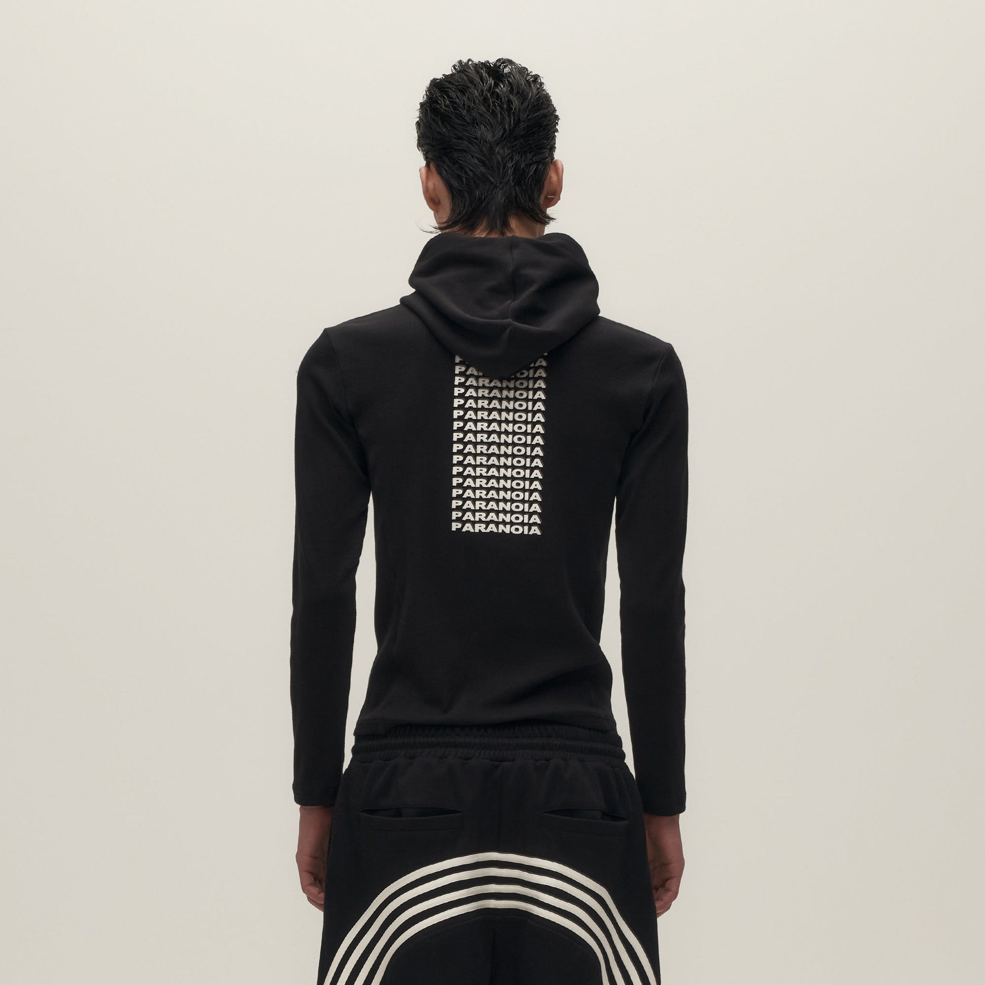 SAVAGEGROWTHWORLD Paranoia Graphic Balaclava Slim Hoodie-Hoodie-S-Free Shipping Leatheretro