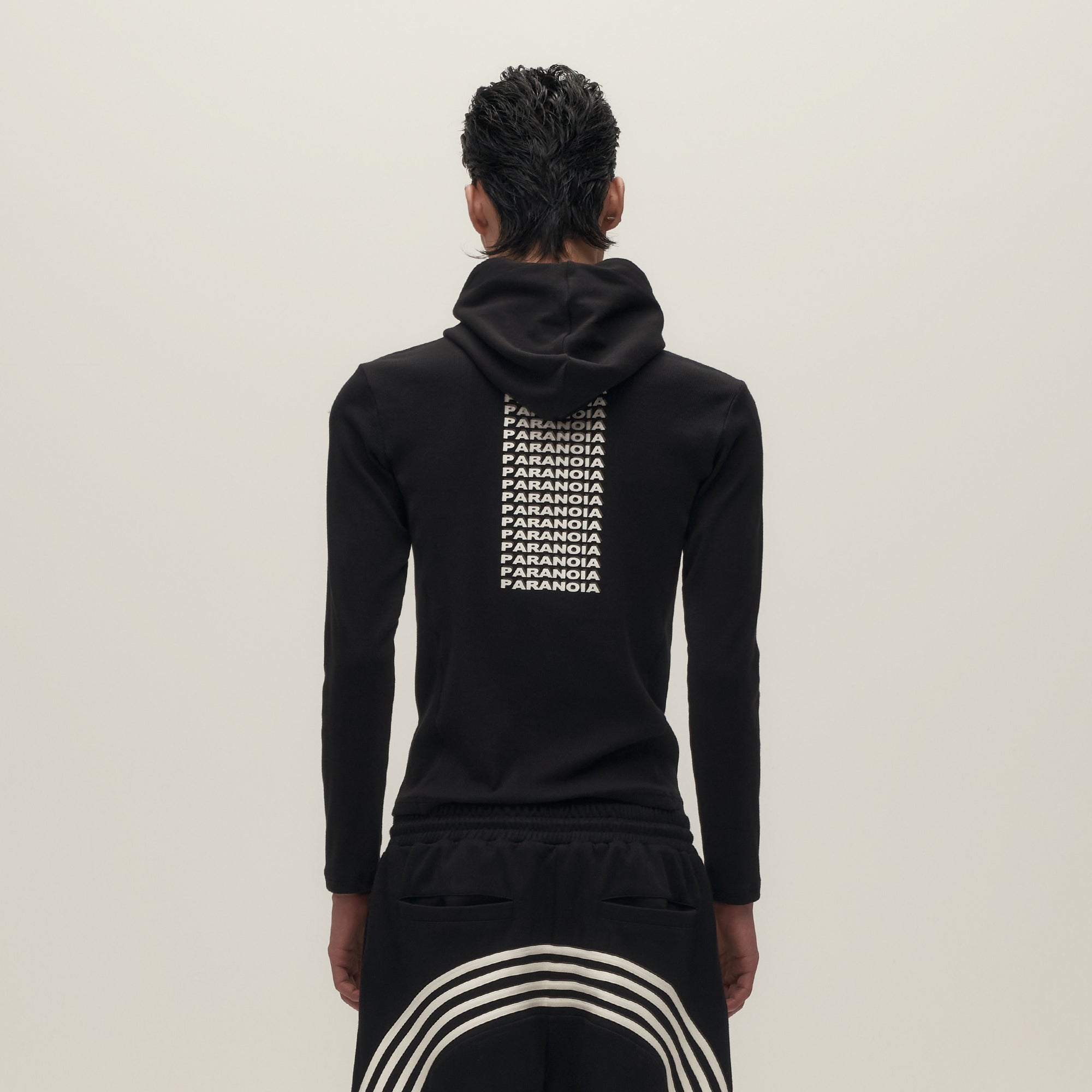 SAVAGEGROWTHWORLD Paranoia Graphic Balaclava Slim Hoodie-Hoodie-S-Free Shipping Leatheretro
