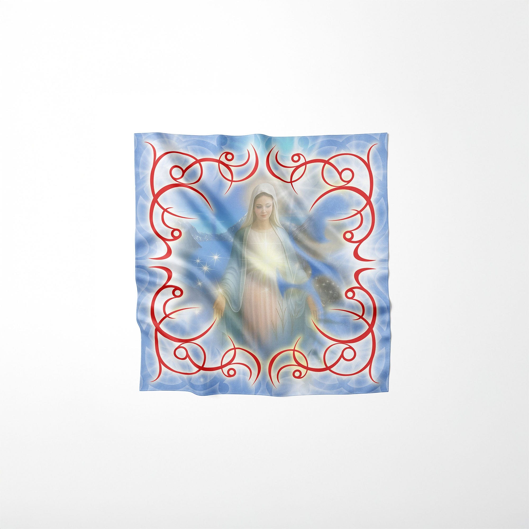 DND4DES Virgin Mary Graphic Thorn Border Bandana-Other Accessories-One Size-Free Shipping Leatheretro