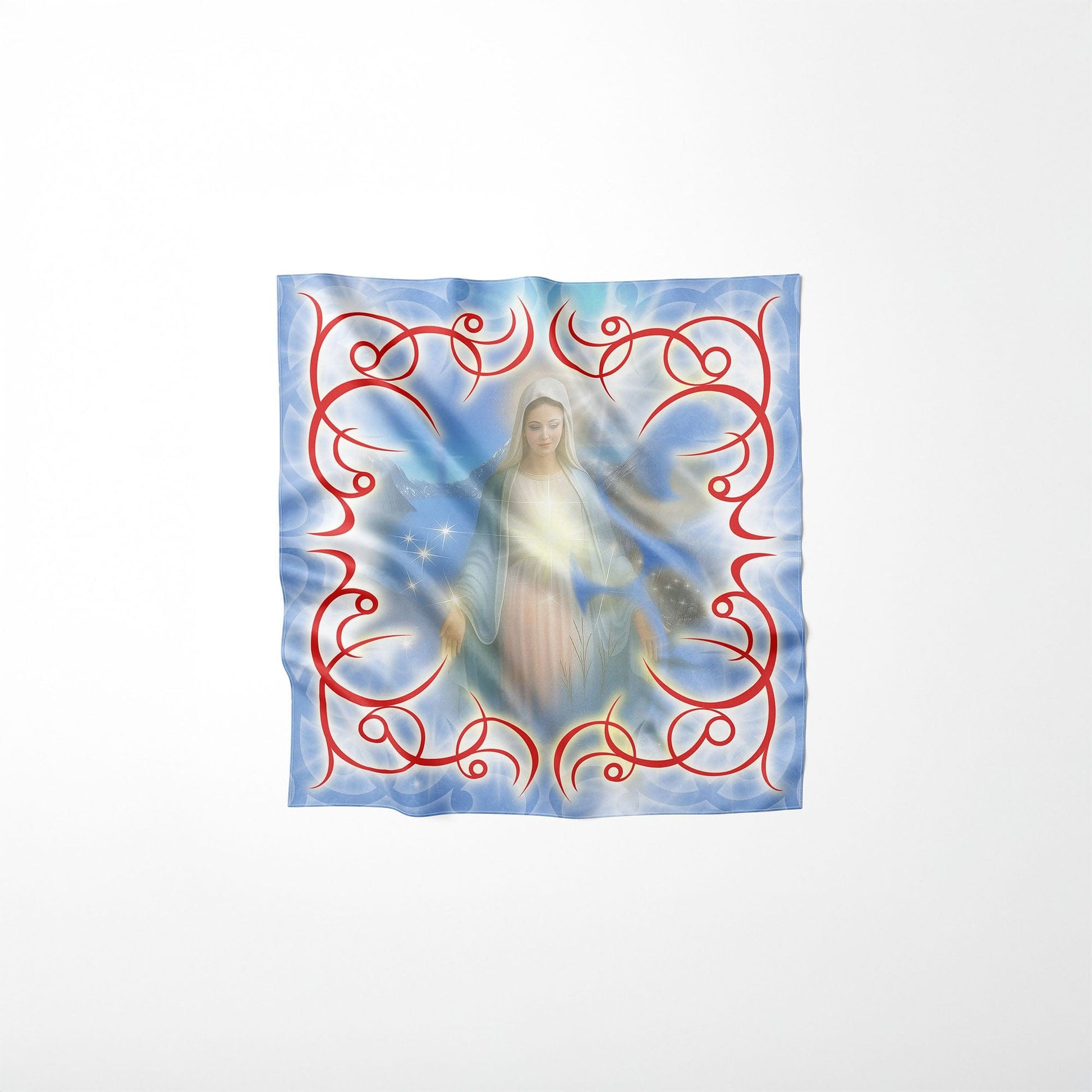 DND4DES Virgin Mary Graphic Thorn Border Bandana-Other Accessories-One Size-Free Shipping Leatheretro