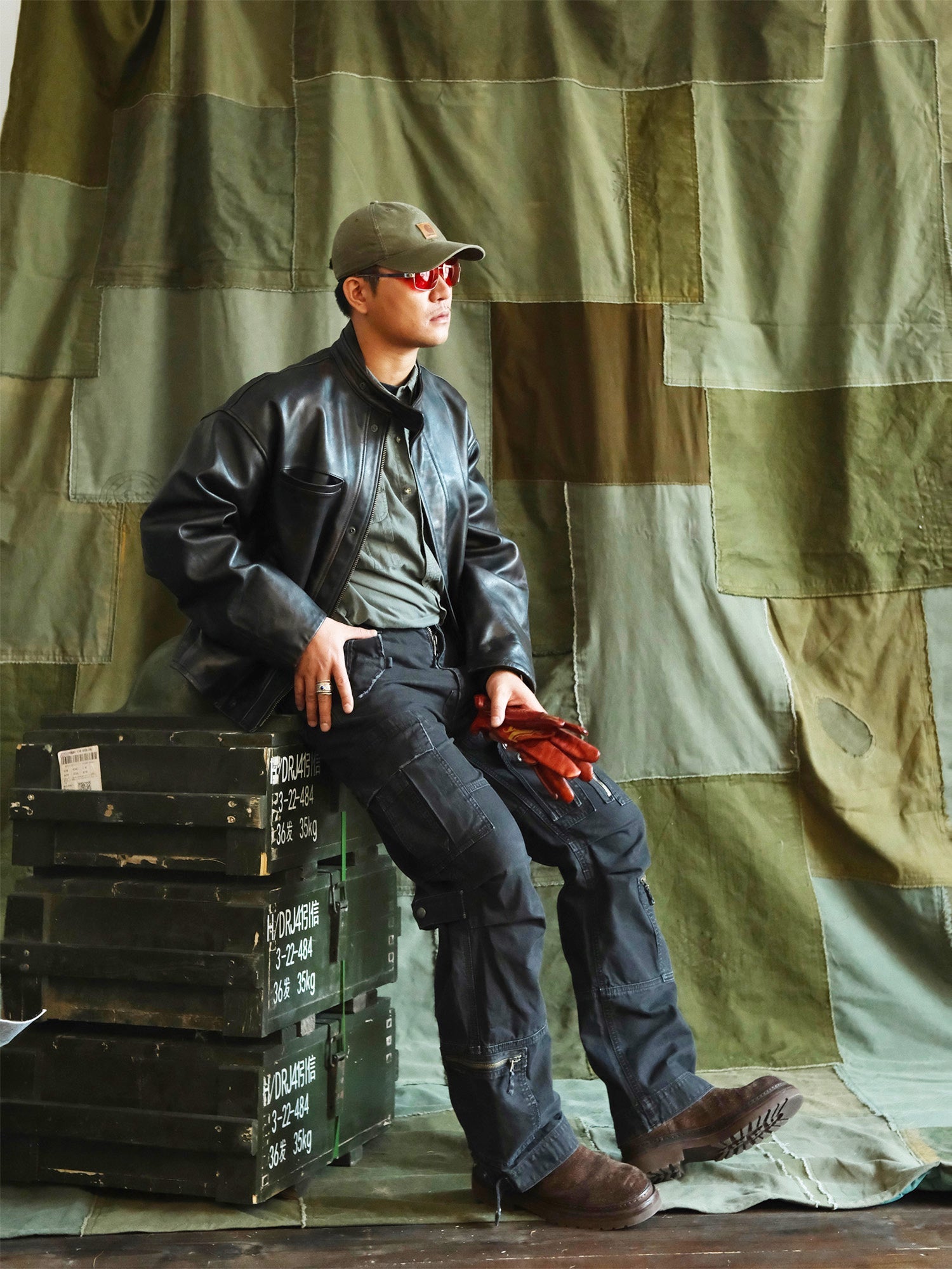 NEIGBORL Washed Multi-Pocket Cargo Pants-Pants-S-Free Shipping Leatheretro