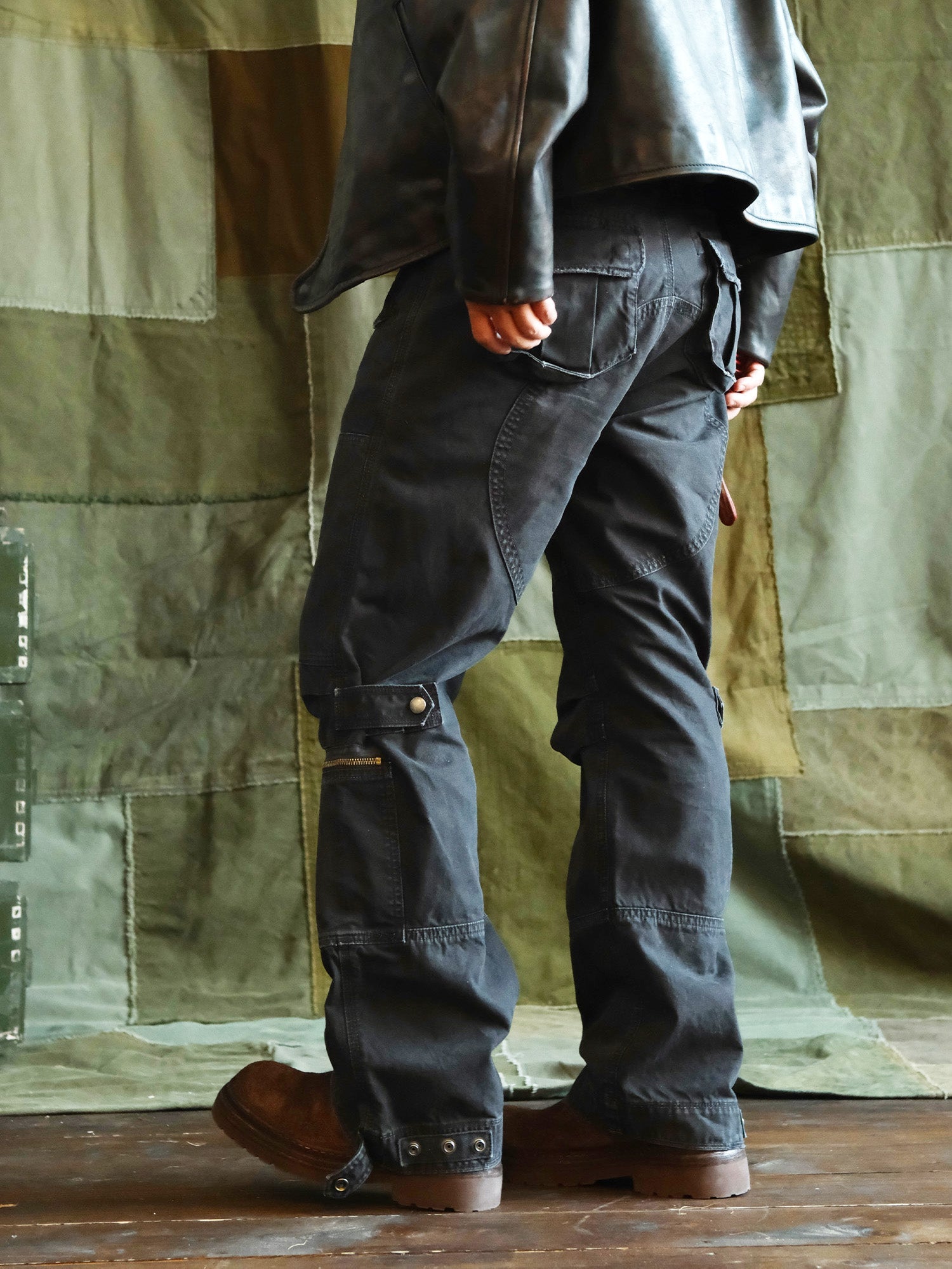 NEIGBORL Washed Multi-Pocket Cargo Pants-Pants-S-Free Shipping Leatheretro