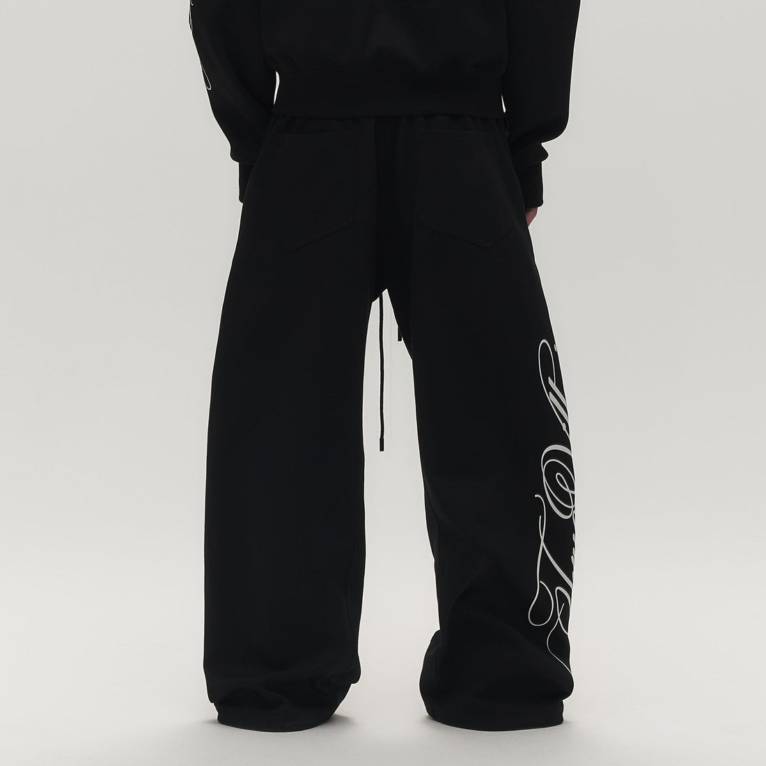 SAVAGEGROWTHWORLD No.05 True Villain Patch Drawstring Sweatpants-Pants-S-Free Shipping Leatheretro