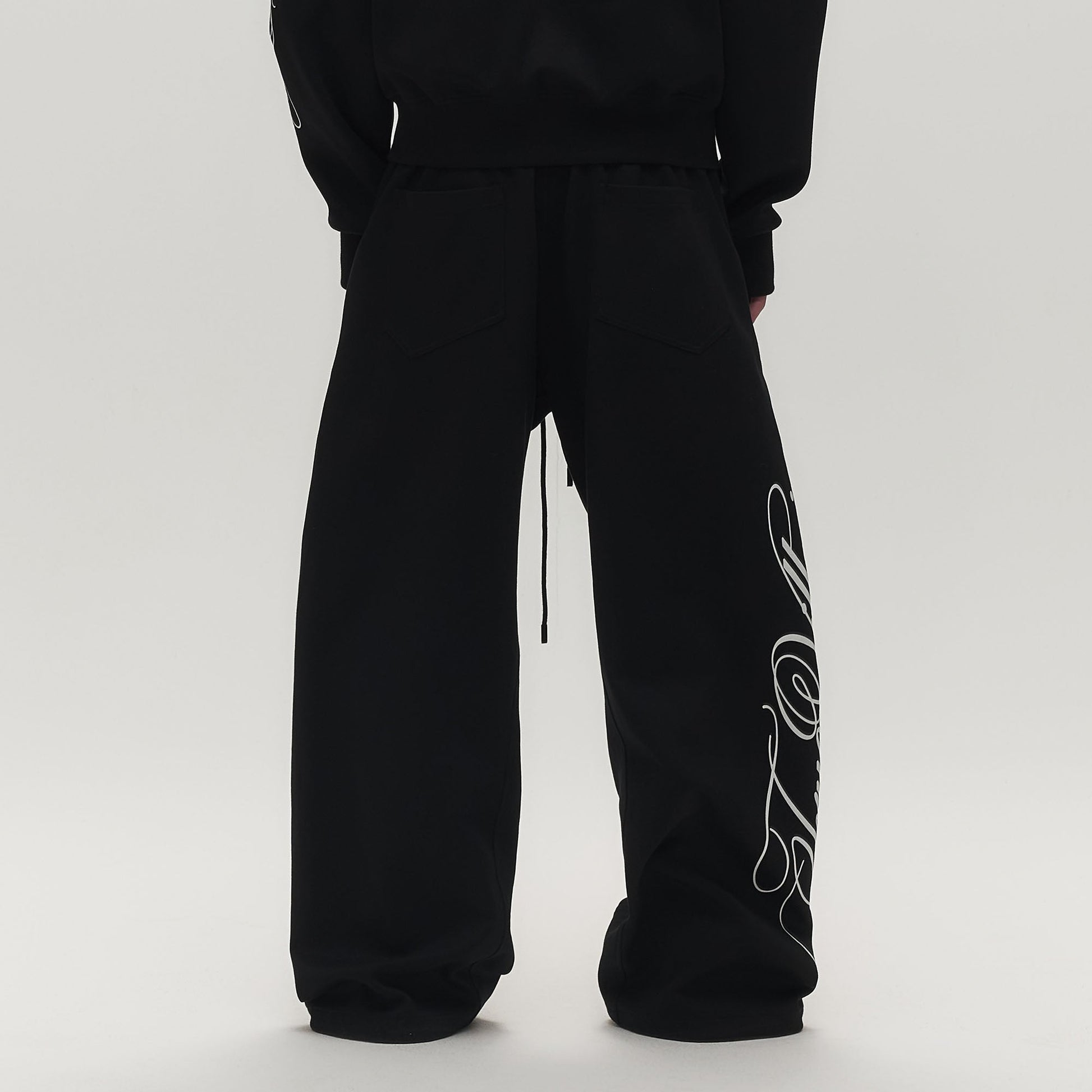 SAVAGEGROWTHWORLD No.05 True Villain Patch Drawstring Sweatpants-Pants-S-Free Shipping Leatheretro