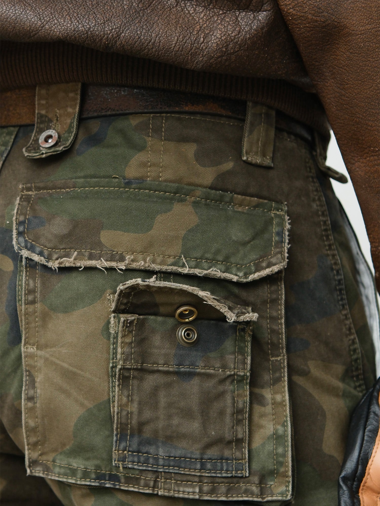 NEIGBORL Retro Multi-Pocket Camo Cargo Pants-Pants-S-Free Shipping Leatheretro