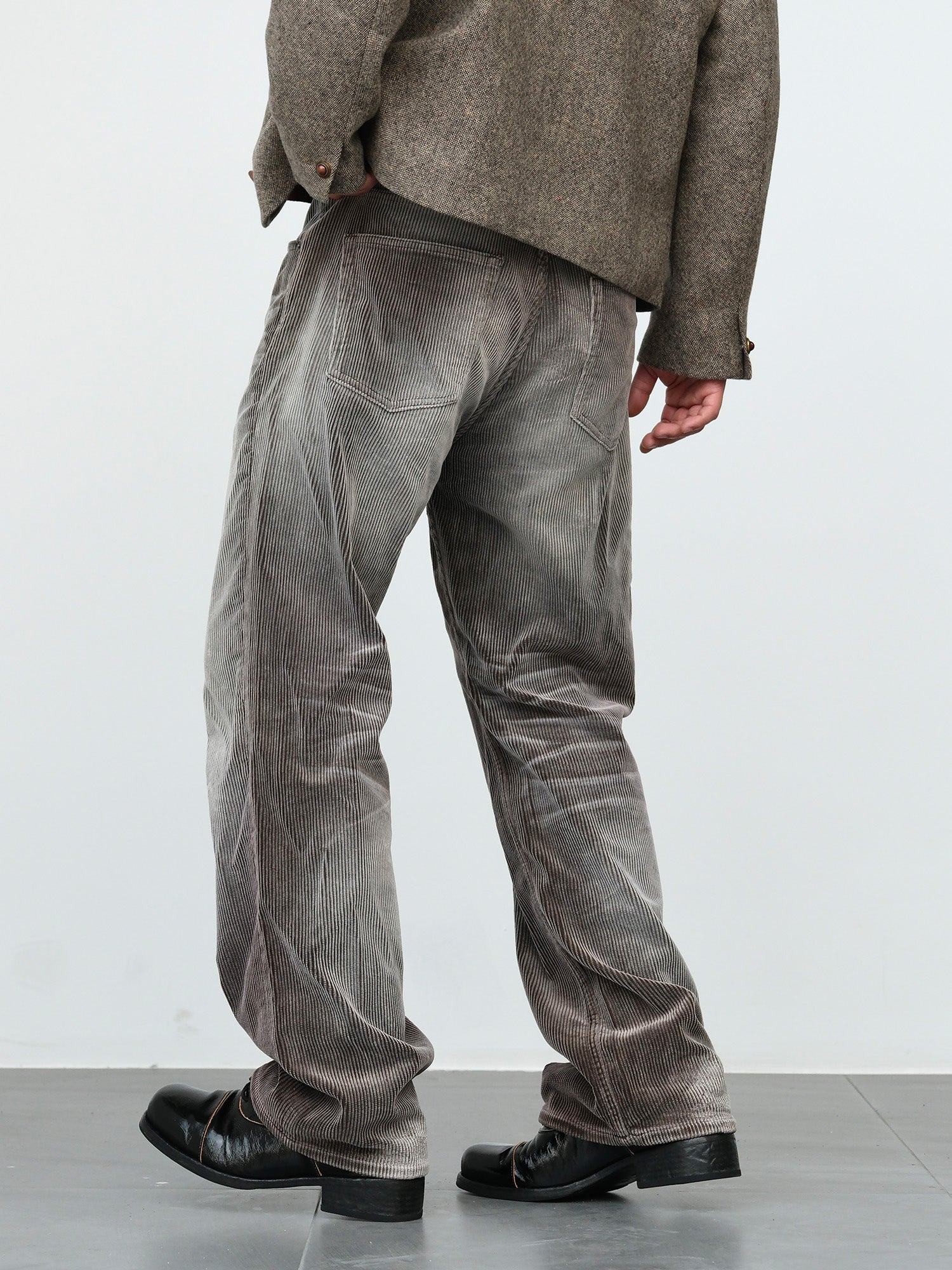 NEIGBORL Washed Corduroy Pants-Pants-S-Light Gray-Free Shipping Leatheretro