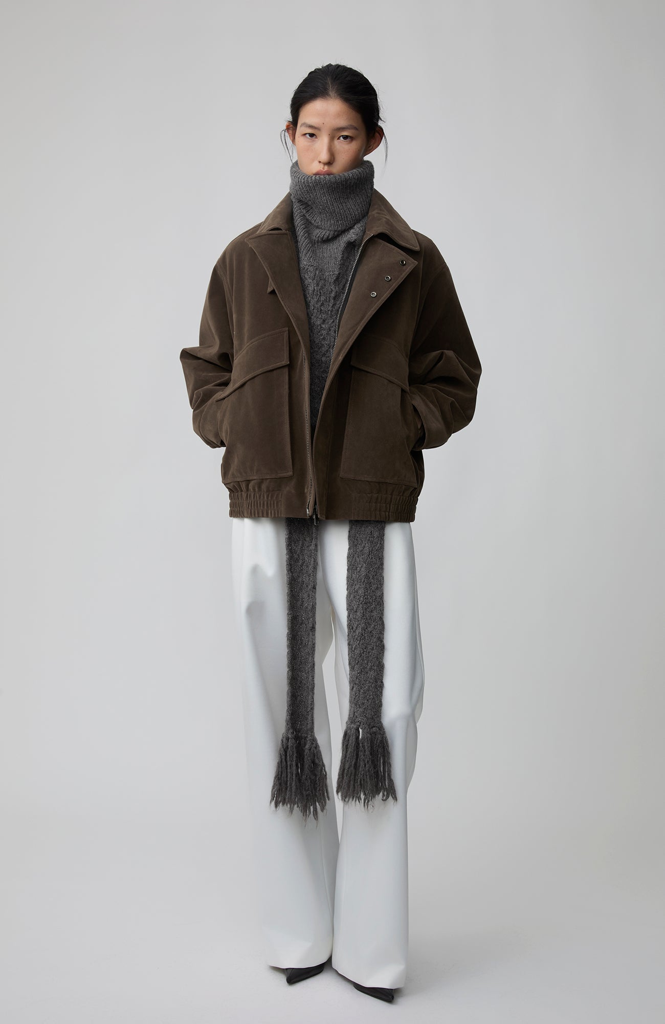 OPICLOTH Suede Dual Zip Quilted Jacket-Jacket-XS (Preorder)-Free Shipping Leatheretro