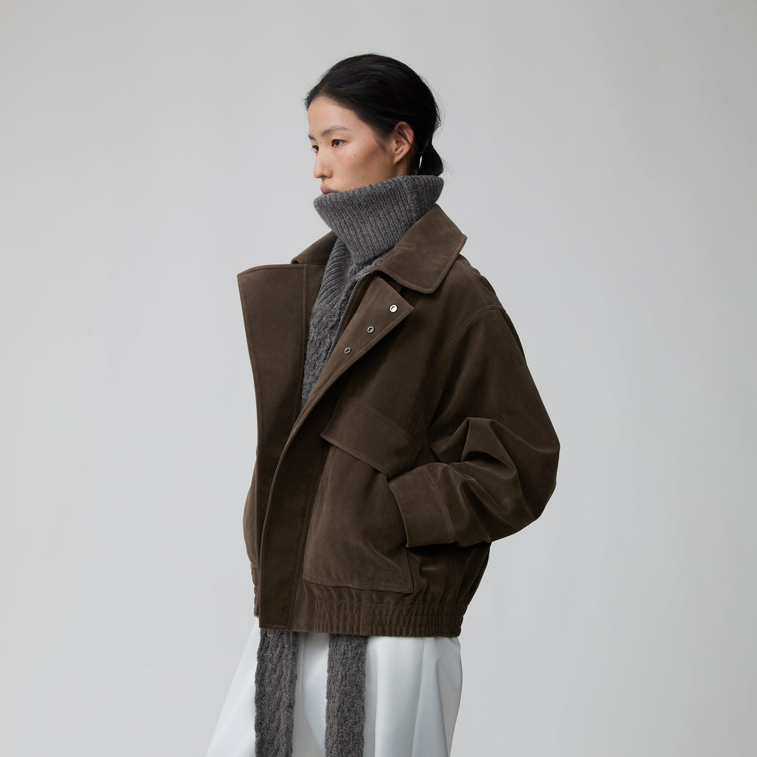 OPICLOTH Suede Dual Zip Quilted Jacket-Jacket-XS (Preorder)-Free Shipping Leatheretro