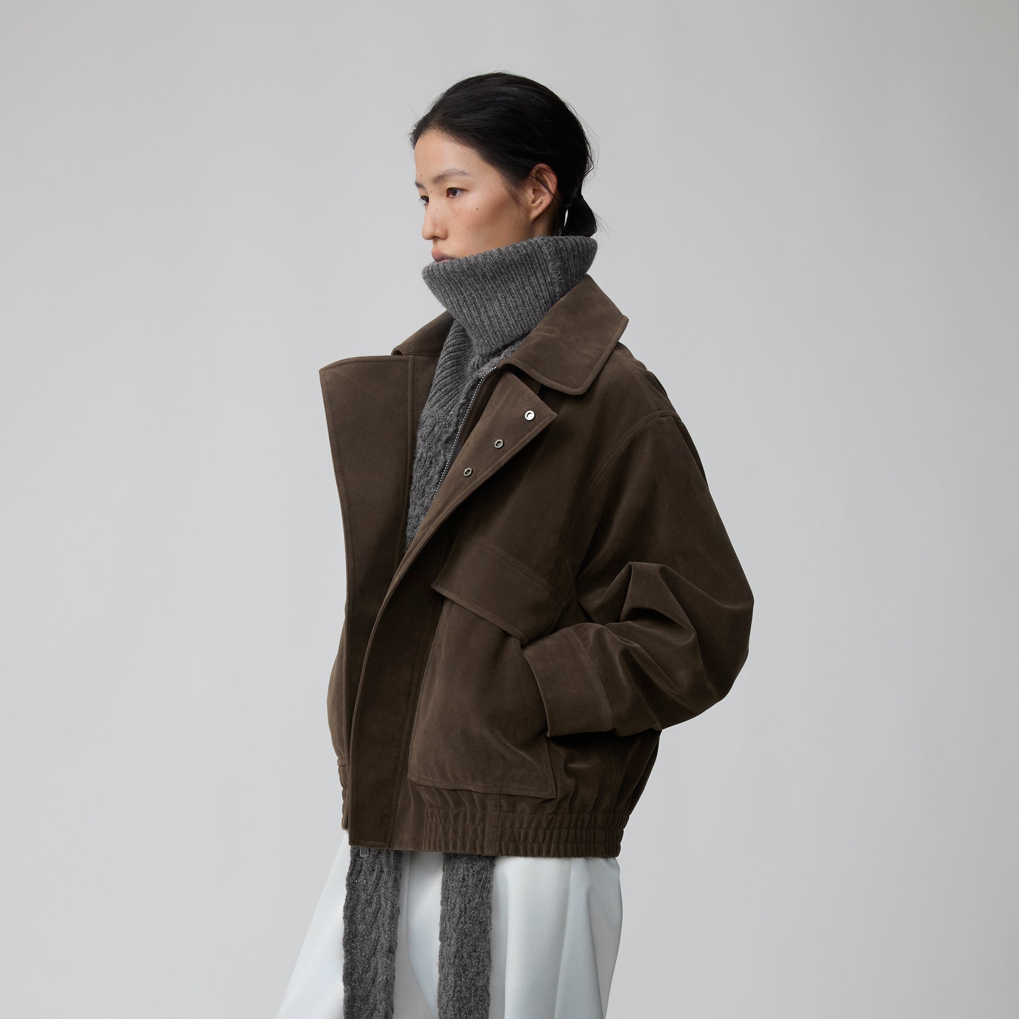 OPICLOTH Suede Dual Zip Quilted Jacket-Jacket-XS (Preorder)-Free Shipping Leatheretro