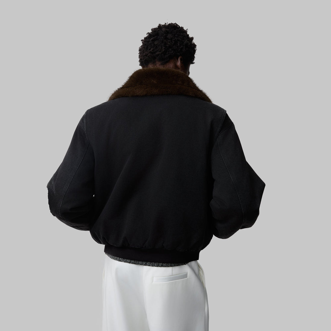 OPICLOTH Detachable Faux Fur Collar Padded Denim Jacket-Jacket-XS (Preorder)-Free Shipping Leatheretro