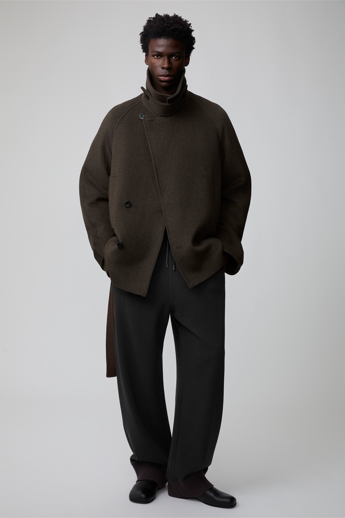OPICLOTH Double-Breasted Belted Wool-Blend Coat-Jacket-XS-Free Shipping Leatheretro